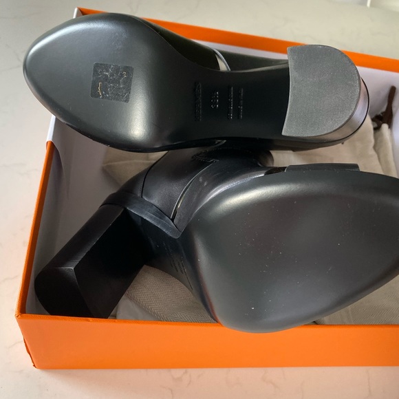BNIB Hermès open-toe Rock booties - size 38.5 - Picture 3 of 14